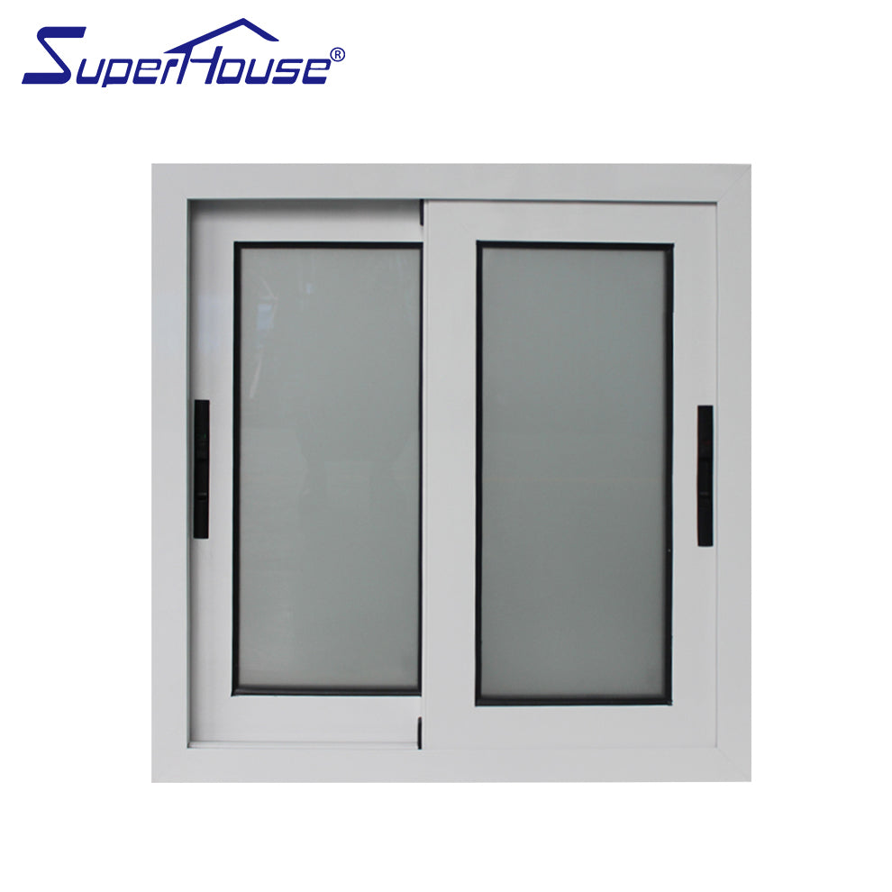 Suerhouse Soundproof frameless glass sliding window grill design windows with as2047