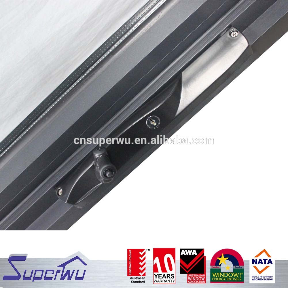 Superhouse Superwu safety windows and doors Australian as2047 unique design black hand chain winder awning window