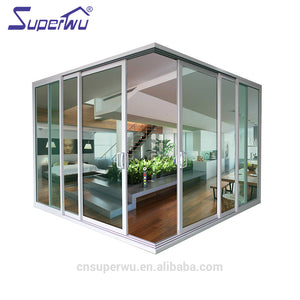 Superhouse Superwu Latest meeting room design stacker sliding door living room aluminium corner sliding door