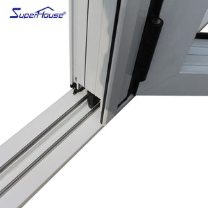 Suerhouse Superhouse Accordion Aluminum Glass Patio Exterior Stacker Bi-folding Folding Doors for Sale