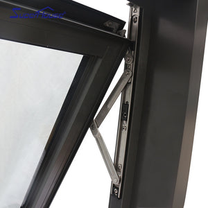 Superhouse NFRC AS2047 standard aluminum top awning window with bottom fixed panel