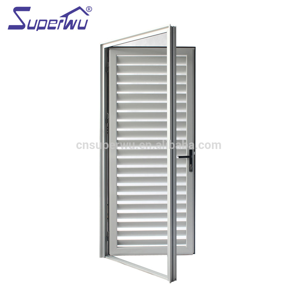 Superwu Anodized aluminium louvre hinged door for sun shade