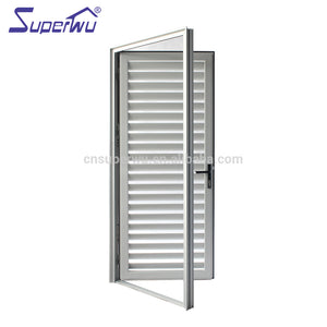 Superwu Anodized aluminium louvre hinged door for sun shade