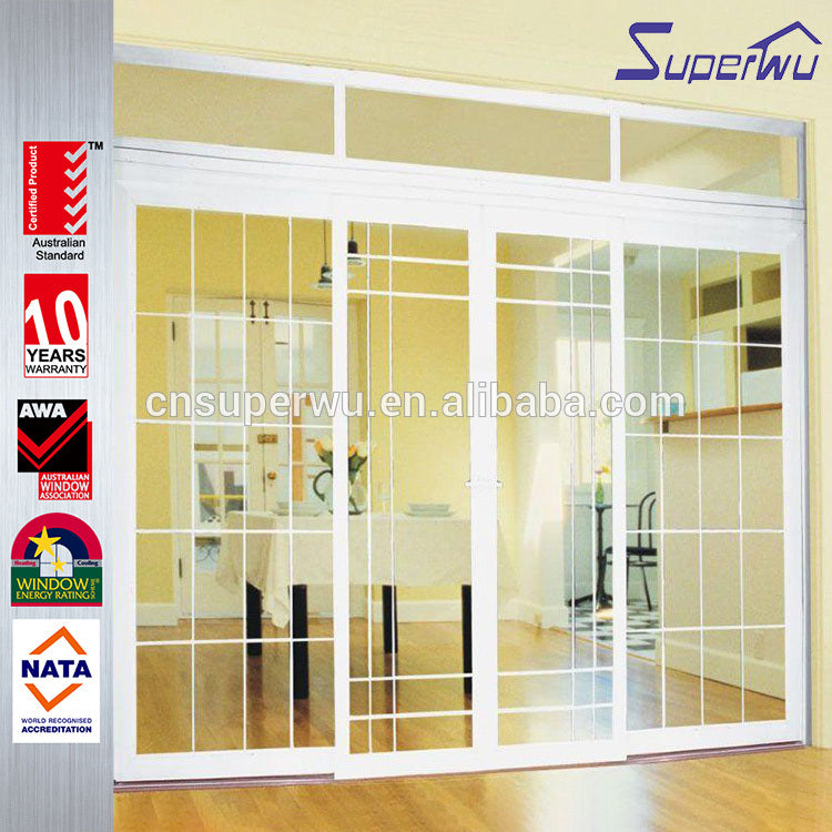 Superwu shanghai upvc window and door manufacturer tinted glass upvc front door