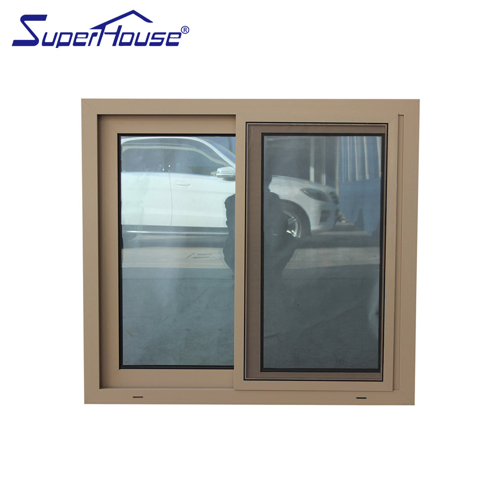 Suerhouse new style aluminum horezotal moving windows double glass aluminum mobile home windows