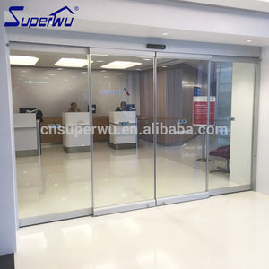 Superwu Automatic frameless aluminum sliding door glass sensor door