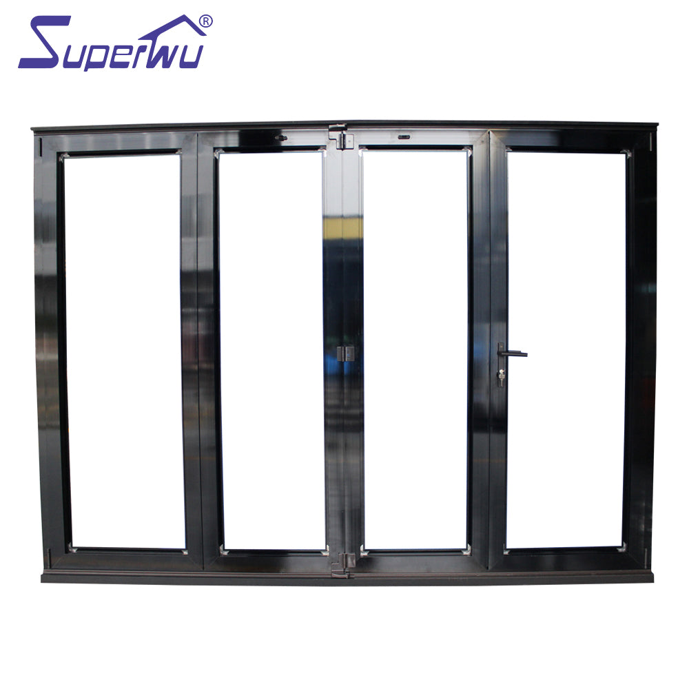 Superwu European double glazing aluminum bi folding doors price