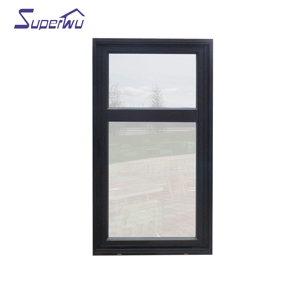 Superwu Thermal break aluminum high quality casement windows swing open style aluminum french windows