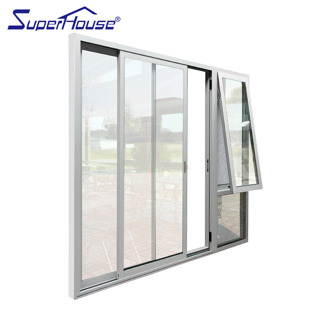 Superhouse aluminium sliding door with window