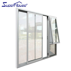 Superhouse aluminium sliding door with window