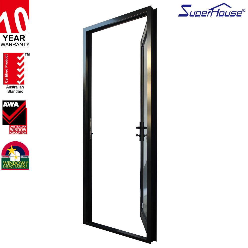 Superhouse Black aluminium frame swing door price
