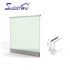 Superwu Aluminum Glass Stainless Steel Balustrades Handrails