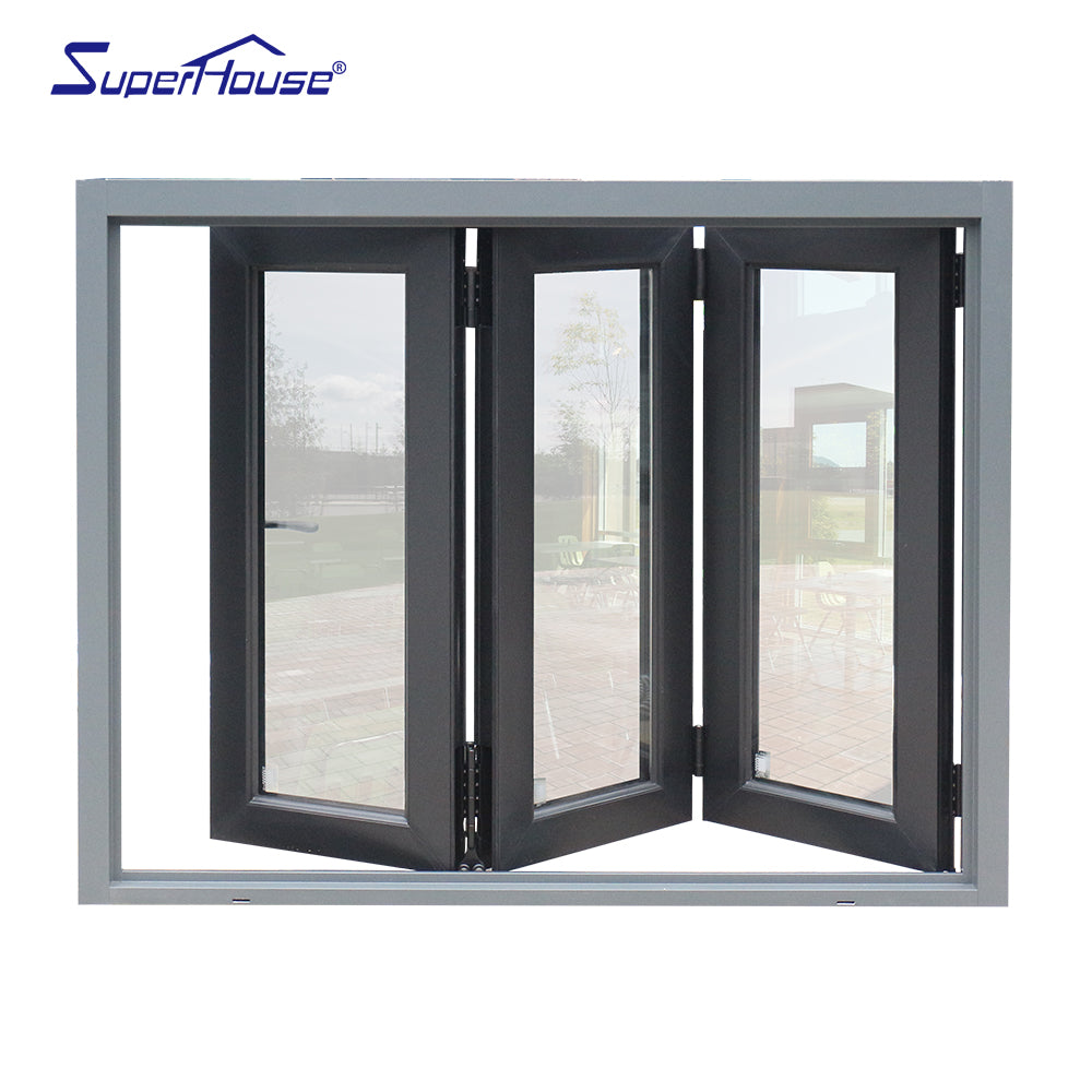 Superhouse hurricane impact folding window hot sale