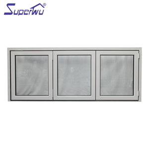 Superwu American Standard double tempered glass bi fold accordion/folding window exterior windows