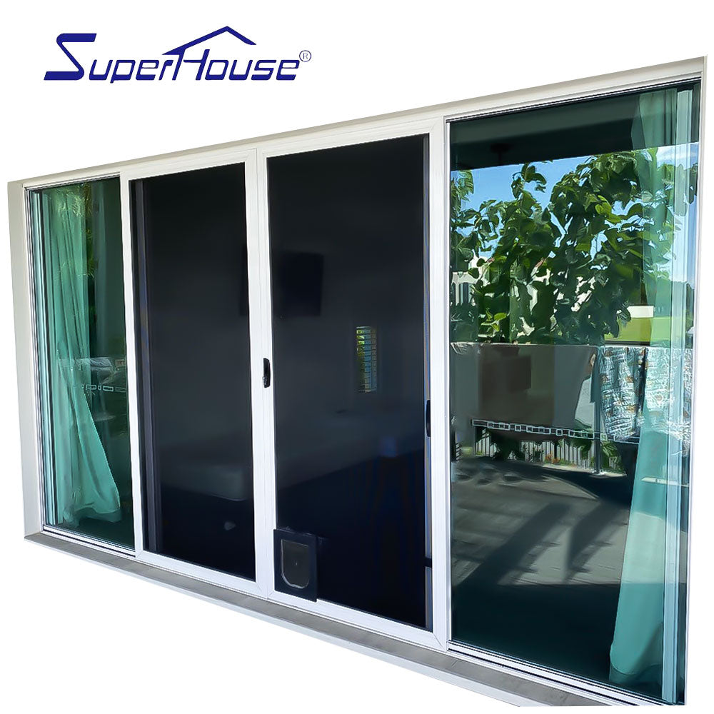 Superhouse USA standard NAFS/AAMA multi-tracks panels sliding glass door