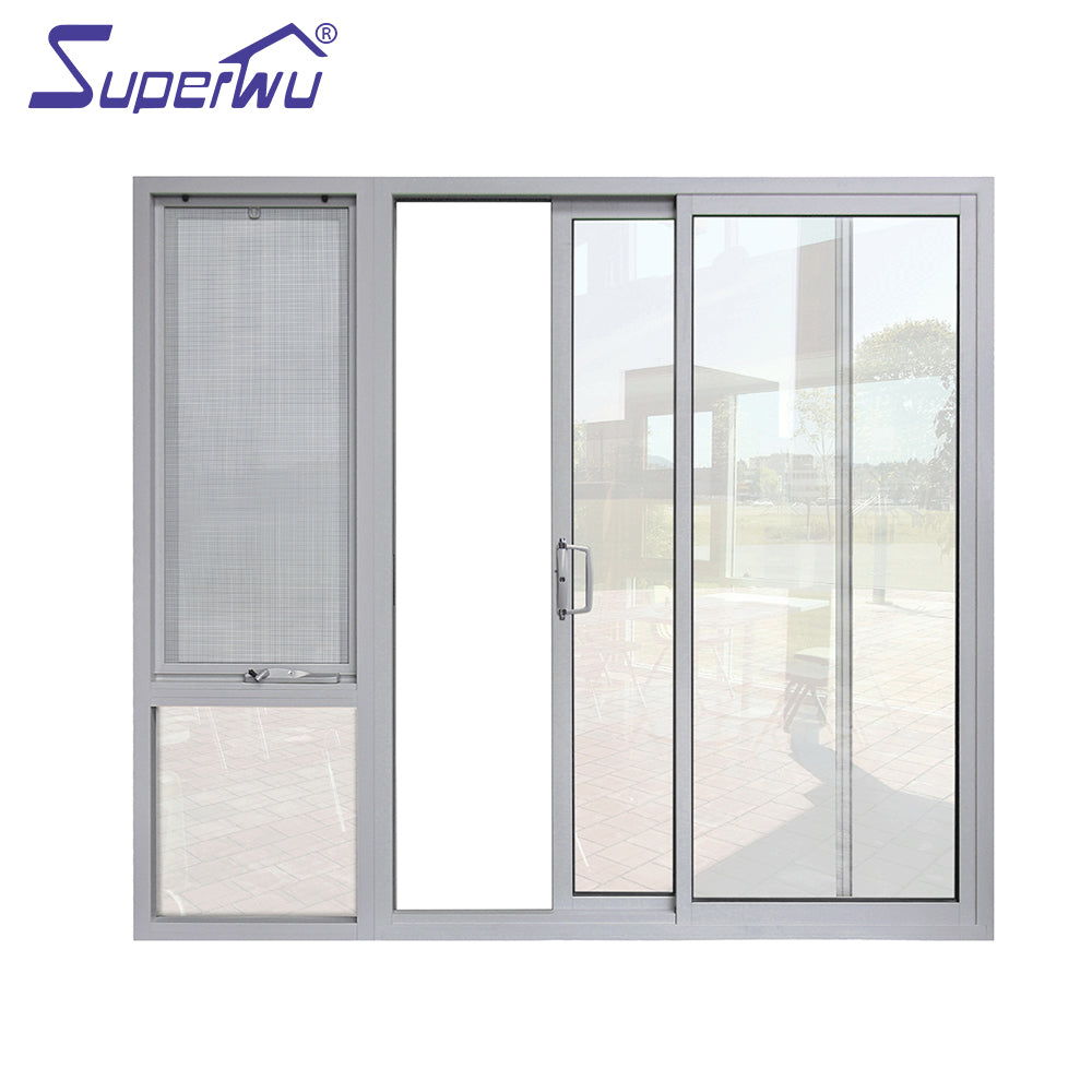 Superwu thermal break residential aluminium sliding door AS2047 sliding glass door