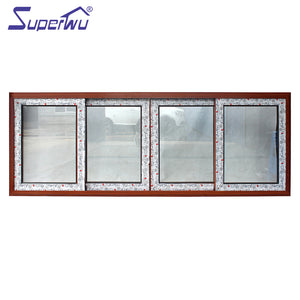 Superwu Aluminum Glass Awning Windows Aluminum Sliding Tempered Laminated Double Triple Glazed Window