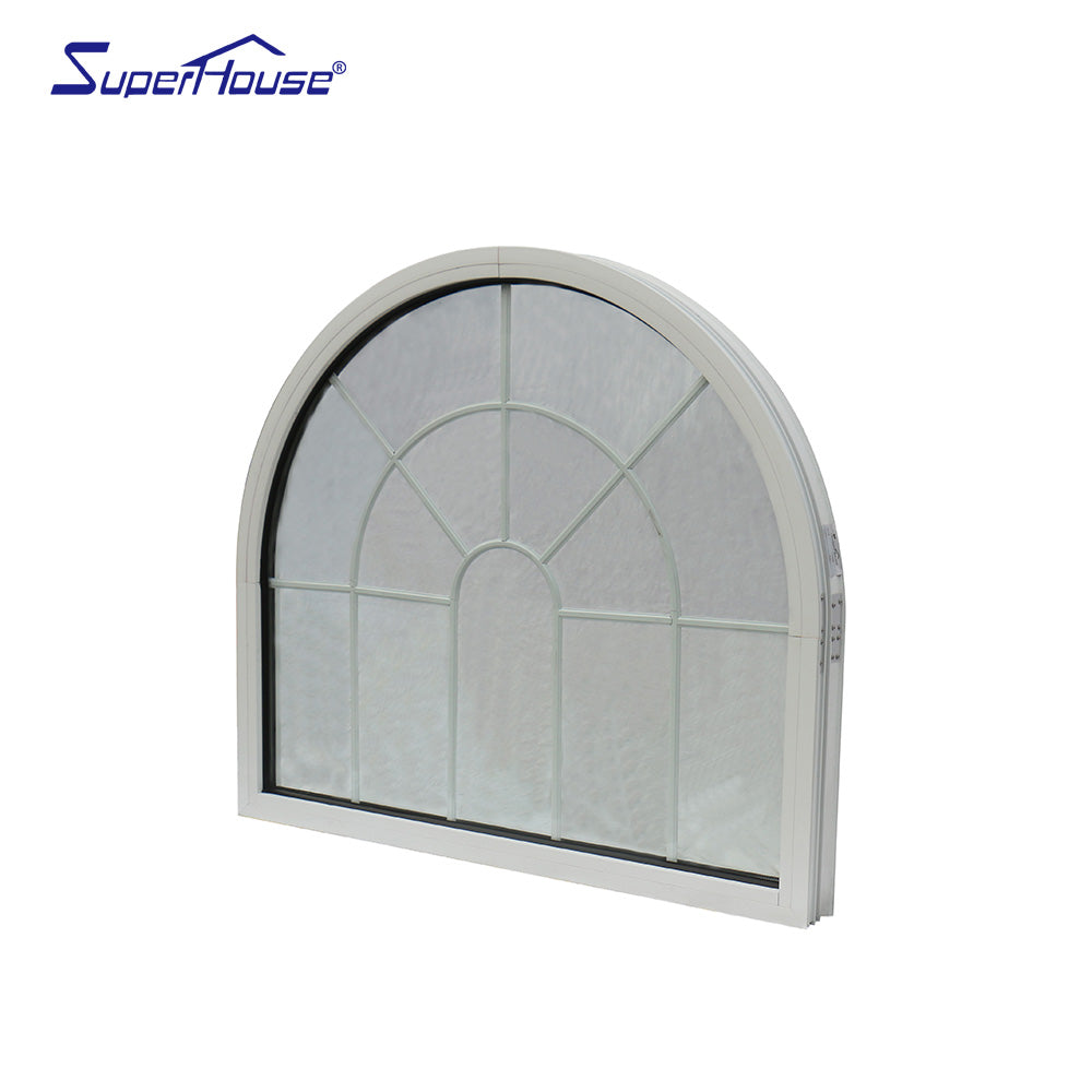 Superwu Customized products White arch aluminum fixed window