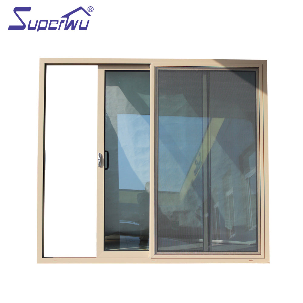 Superwu factory sale high quality beautiful glass door design aluminum sliding door