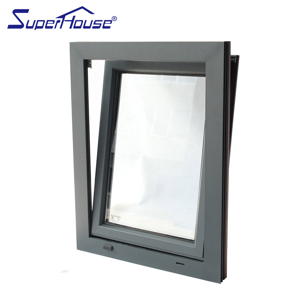 Superwu New design aluminium windows aluminum frame tilt and turn double glazed window