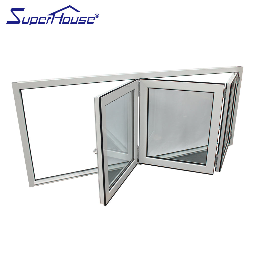 Superhouse High quality bifold glass window aluminium frame