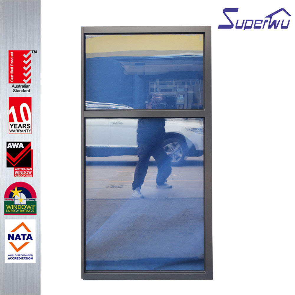 Superwu High Quality factory direct sale aluminum frame fixed glass windows cheap price