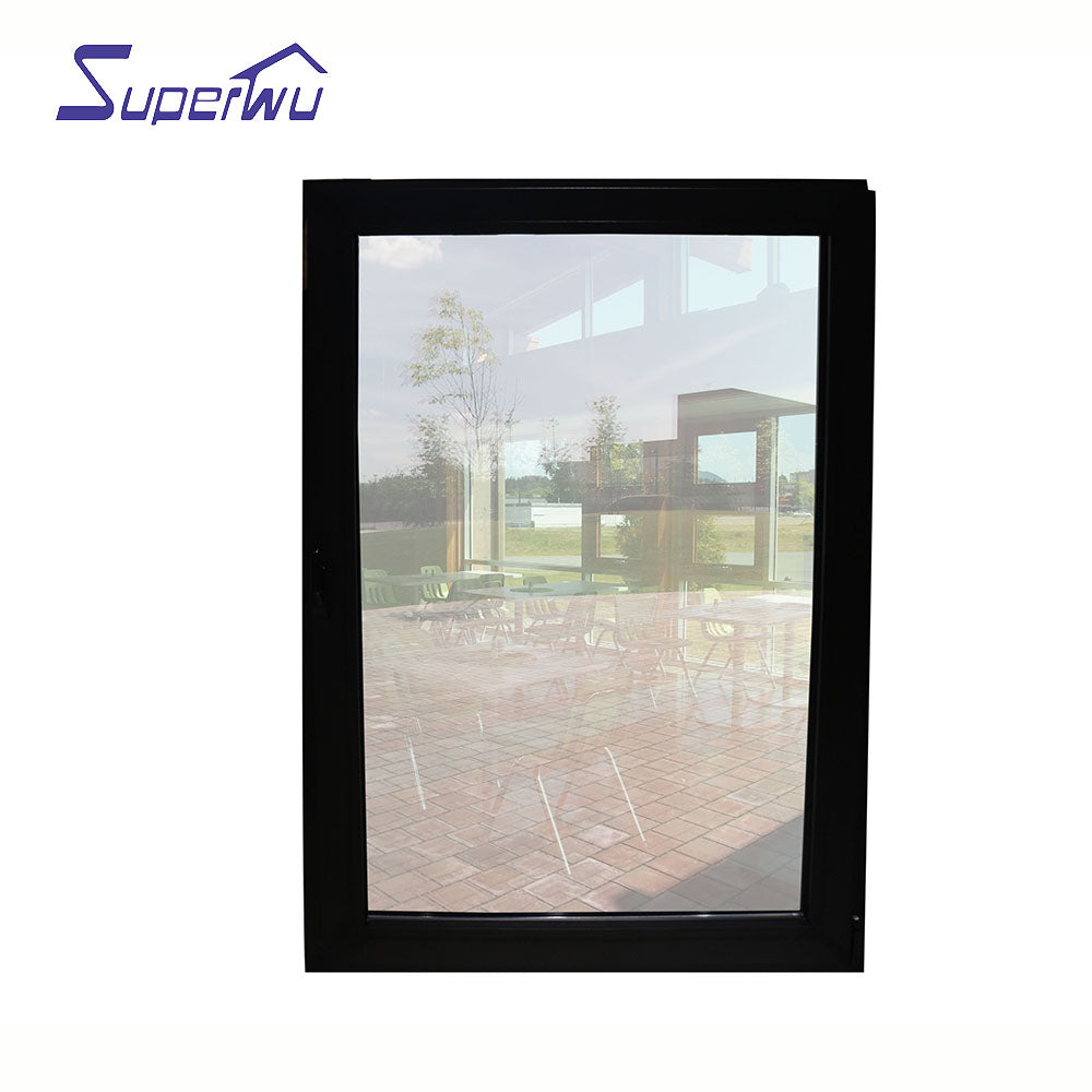 Superwu 2020 Modern house with big glass windows cheap aluminium tilt and turn casement windows
