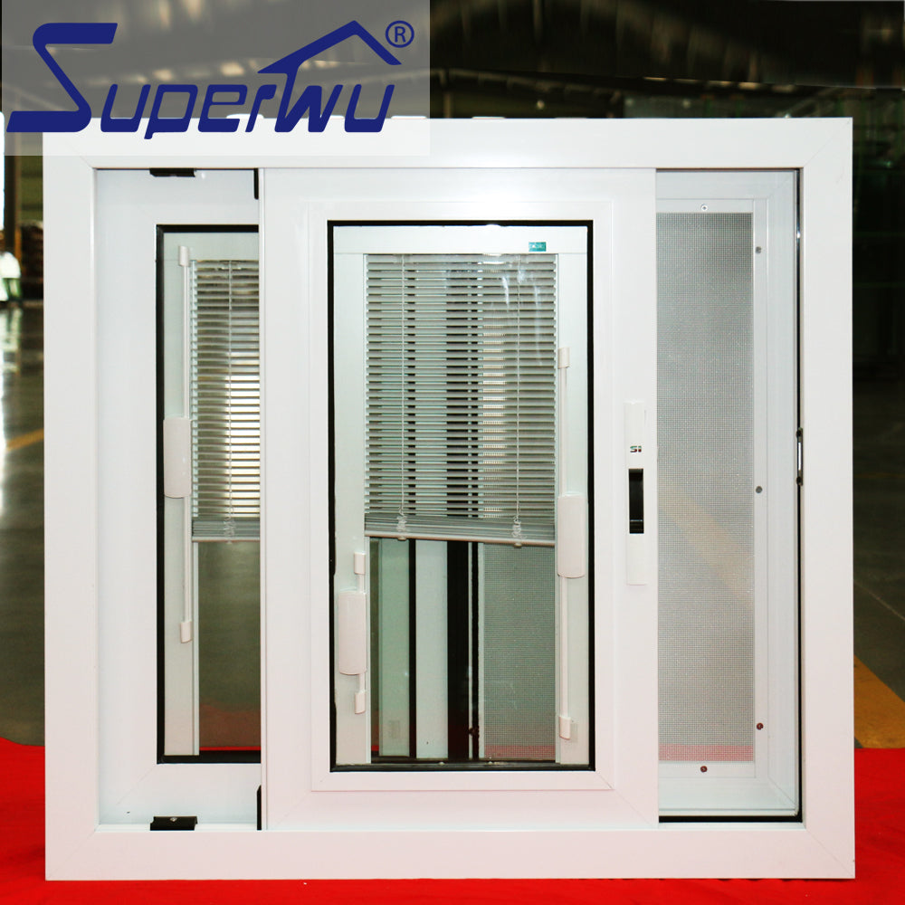 Superwu 2020 Made in china Energy saving double glazed sliding aluminium window with AS2047 NFRC STANDARD