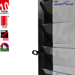 Superhouse AS2047 aluminum glass louvre window with 10 years warranty