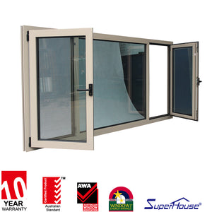 Superhouse soundproof bedroom aluminium tilt and turn window