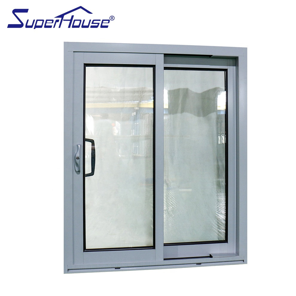 Superhouse silver aluminum glass sliding door sample U handle