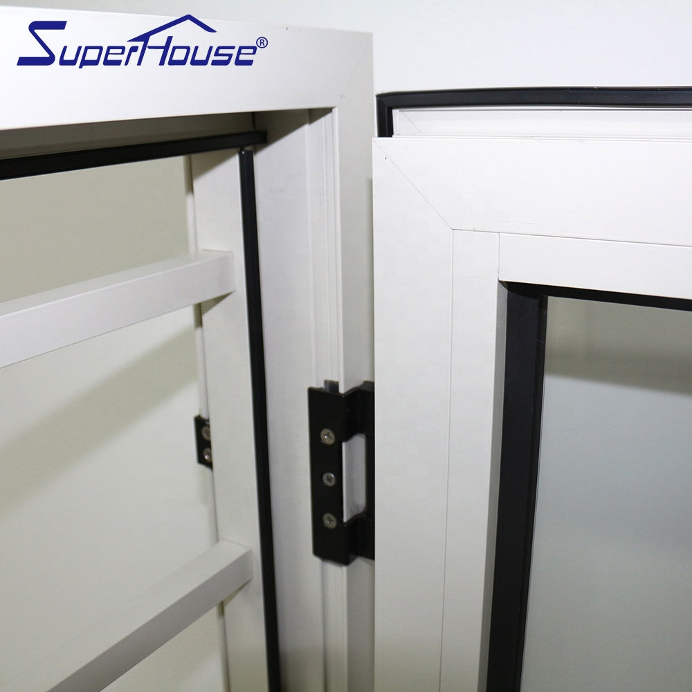 Superhouse Anti theft bar aluminium clear glass casement window