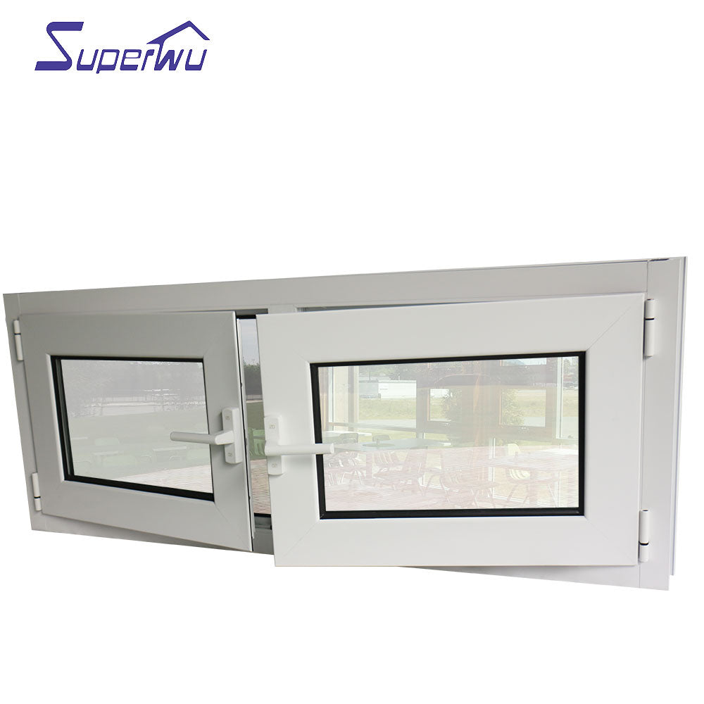 Superwu Strong hurricane proof design Nice quality double glass out swing window