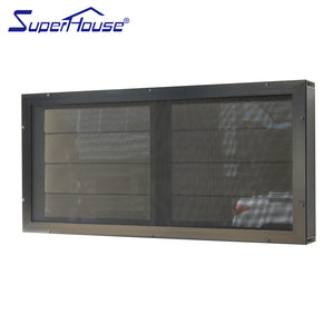 Superwu aluminium glass louvers window glass windows for homes adjustable shutters