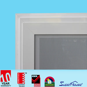 Superhouse white frame double glass sliding window