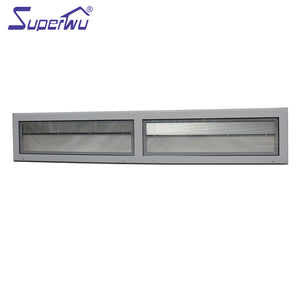 Superwu High quality aluminum half fixed windows with aluminum louver blade Australia standard