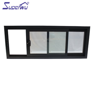 Superwu European style aluminum profile sliding windows for hotel