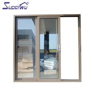 Superwu Canada standards NAFS Double Glass Thermally Broken Aluminium Sliding Door