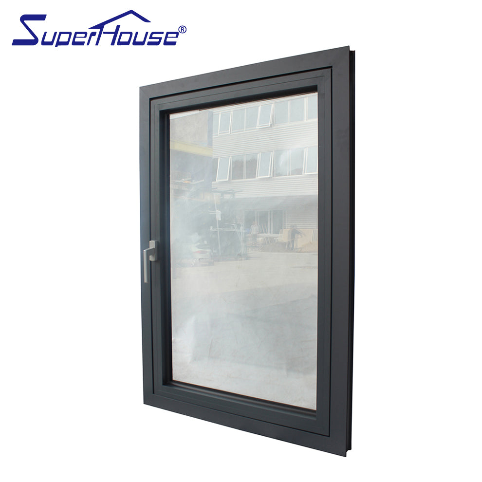 Superhouse Canada standard casement window with insert blinds