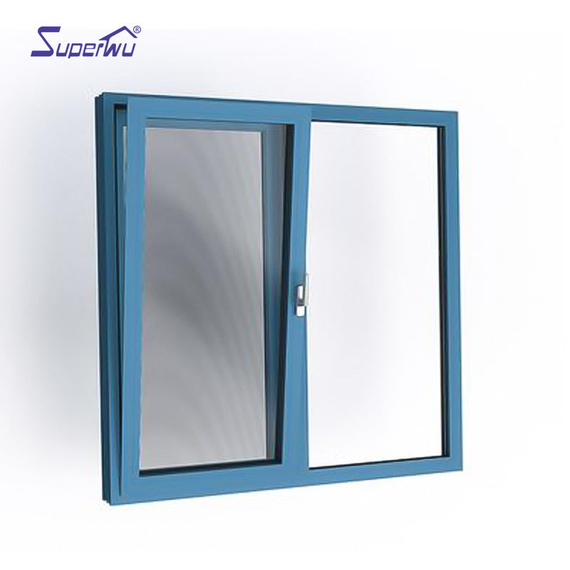 Superwu More than 10 years warranty aluminium doors windows with double glazed casement window