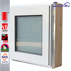 Superwu 10 Years Warranty USA Standard Building Used Best aluminum Awing Windows Frame Replacement windows