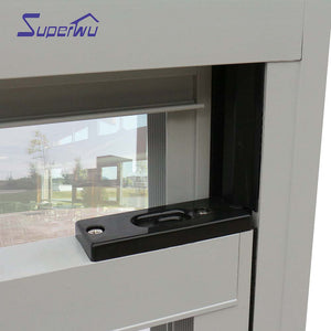 Superwu Customized sliding windows door system Double glass hurricane impact aluminium sliding window