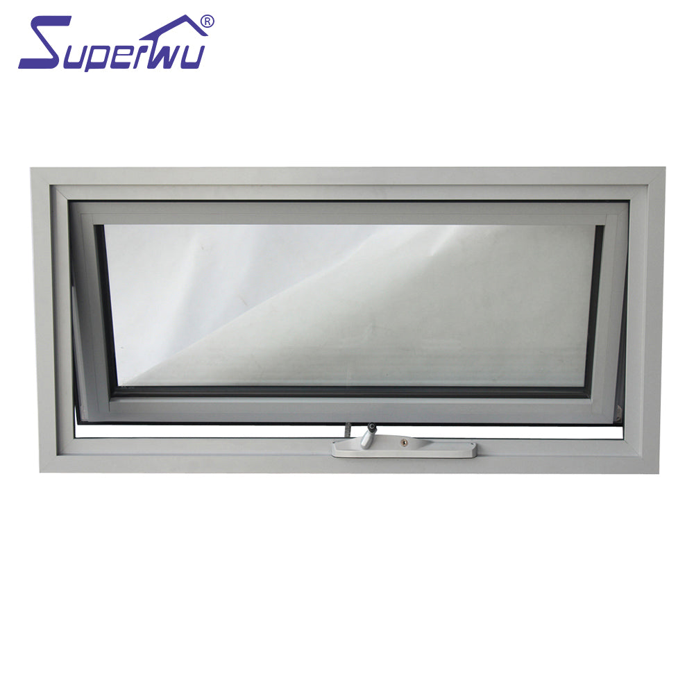 Superwu Factory Directly Sell Window Grill Price Commercial Burglar Proof Made in China Aluminum Alloy Office Building Vertical Swing