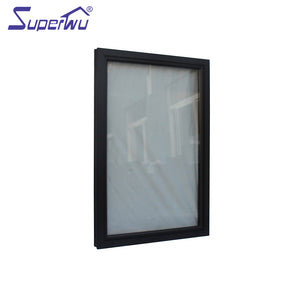 Superwu Double Glaze Glass Aluminum Tilt And Turn Basement Windows