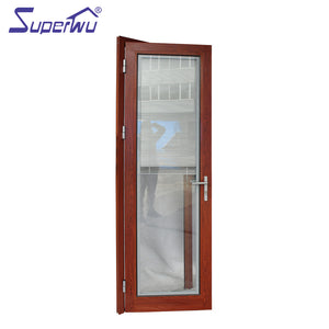 Superwu Best Price Double Glass Aluminum Profile french entry door