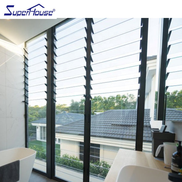 Superhouse Factory directly sell glass louver window with flyscreen
