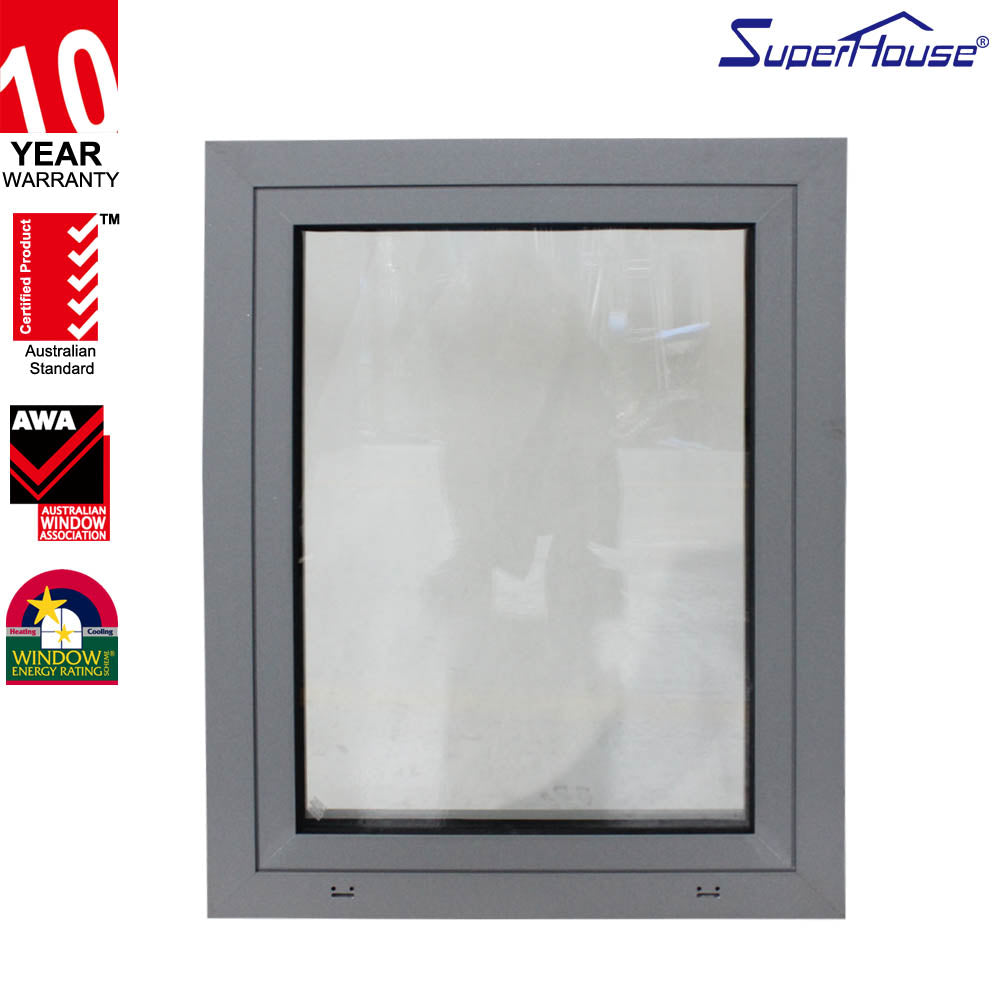 Superhouse Tilt and Turn Double Glazing Glass Aluminum Window