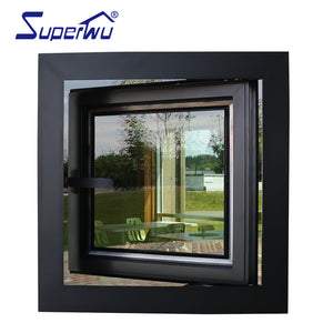 Superwu new French style with grill design aluminum casement passive window