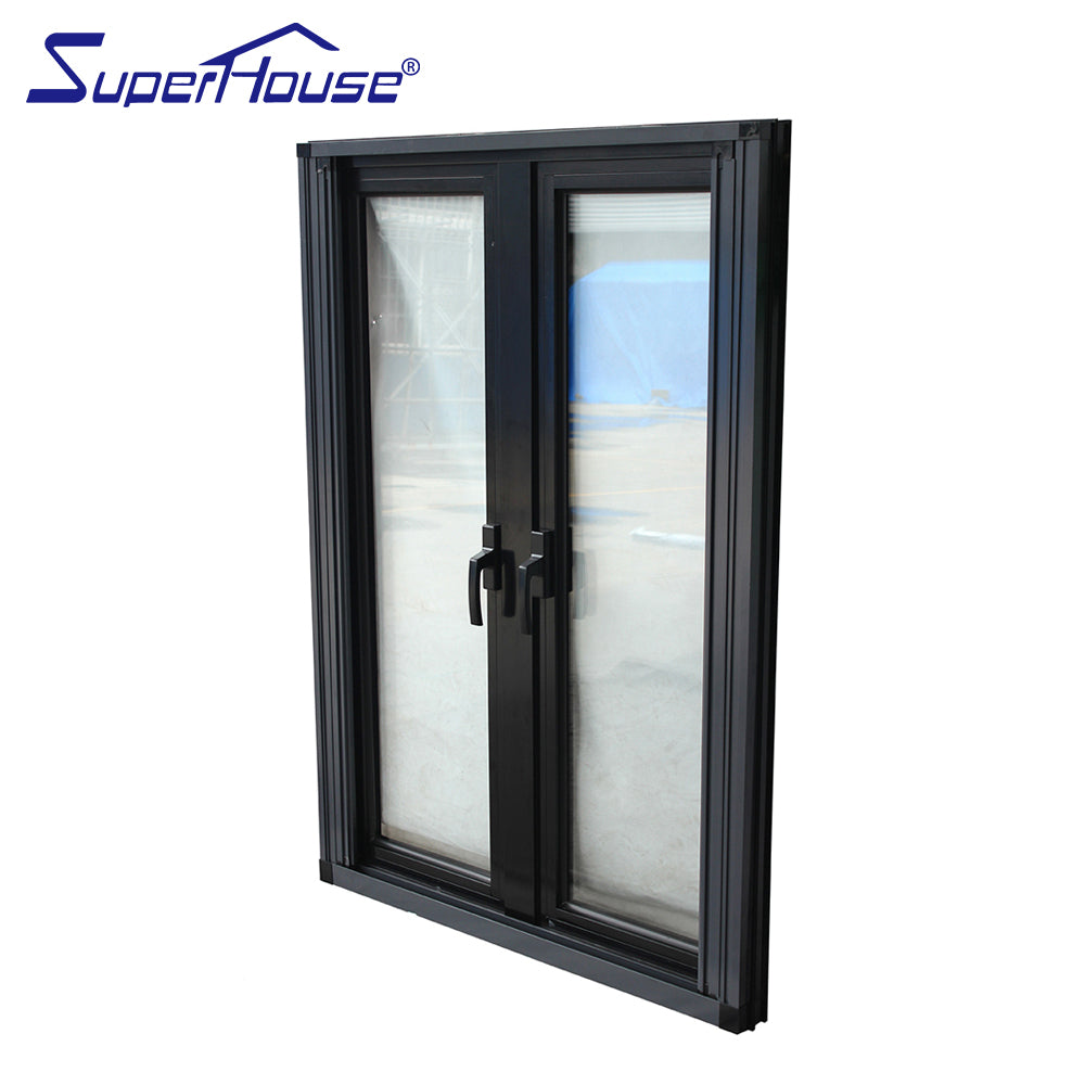 Superhouse North America NFRC and NOA standard high quality double glass aluminum casement window manufacturers