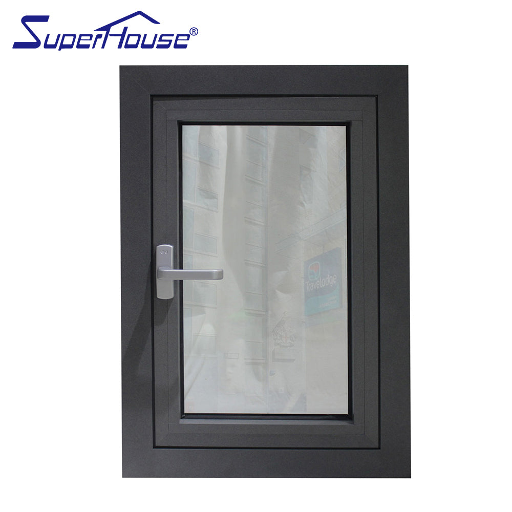 Superhouse North America NFRC and NOA standard high quality double glass aluminum casement window